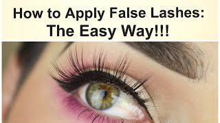 How to apply false eyelashes the easy way  Mannymua [upl. by Naashar]