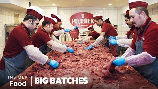 How 15 Tonnes Of Döner Kebab Is Made Every Day At This Legendary Kebab Shop In Turkey  Big Batches [upl. by Ttennej]