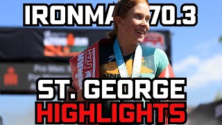 2024 IRONMAN 703 St George  Womens Full Highlights with Commentary and Analysis [upl. by Adallard]