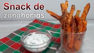 PALITOS De Zanahorias para ver Peliculas Receta con ZANAHORIA al estilo de PAPAS FRITAS [upl. by Sezen]