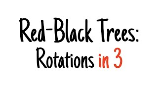 Redblack trees in 3 minutes — Rotations [upl. by Bevis]