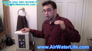 Aqua Ionizer Deluxe 70 Review  Air Water Life by Dante [upl. by Audsley]