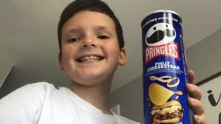 Pringles Philly Cheesesteak Review Comment what you wanna see me try next [upl. by Otanod]