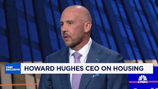 Until mortgage rates come down we wont see prices come down says Howard Hughes Corp CEO [upl. by Ahsehat151]