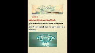 Name Non Metals Which is Very Hard Class8 Chapter4 [upl. by Nahshu]