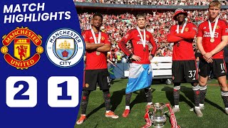 Man United vs Man City HIGHLIGHTS 21 Garnacho Kobbie Mainoo GOAL vs Man City  FA Cup Final [upl. by Balliett]