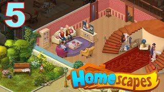 Homescapes Story Walkthrough  Part 5 Gameplay  Unpacking New TV [upl. by Brandtr381]