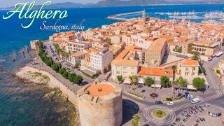 Alghero Sardinia Italy 4k Drone Tour of the Beautiful Alghero Sardegna Italia [upl. by Nwahsirhc]