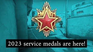 2023 CSGO SERVICE MEDALS ARE HERE amp Heres How To Get Them Faster [upl. by Yrokcaz]