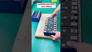 24V 100Ah lifepo4 lithium battery pack Immersive assembly line lithiumbatteryfactory batterypack [upl. by Ellingston580]