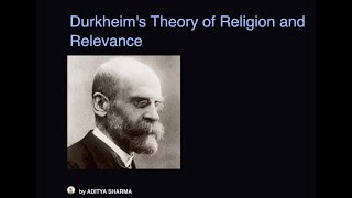 Durkheims Theory of Religion and Relevance  Lecture11  PYQ Series  Aditya sir [upl. by Etnohc]