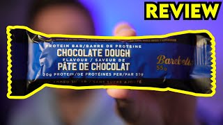 Barebells Protein Bar CHOCOLATE DOUGH Review [upl. by Aisinut377]