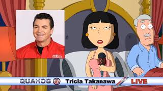 Reporte encubierto de Tricia Takanawa  Padre de familia [upl. by Yrellav]