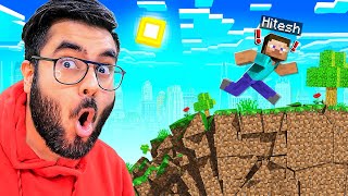 Minecraft But Moving Destroys The World  Hitesh KS [upl. by Durrej644]