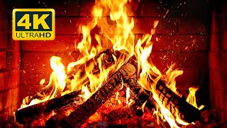 🔥 Cozy Fireplace 4K 12 HOURS Fireplace with Crackling Fire Sounds Crackling Fireplace 4K [upl. by Ransell]