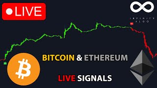 🔴 Live Bitcoin amp Ethereum Signals  Free 5m Chart BTC ETH Crypto Trading Analysis amp Prediction [upl. by Naida]