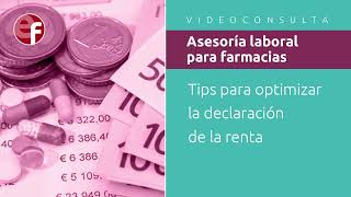 Tips para optimizar la declaración de la renta [upl. by Noskcaj]