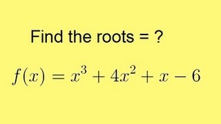 Algebra  Synthetic Division 5 of 9 Finding the Roots [upl. by Lodi]