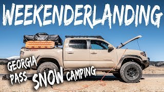 WEEKENDERLANDER EP 3  Tacoma Overland in the SNOW [upl. by Ellehciram]