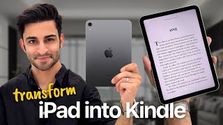 Turn iPad mini into a Kindle  The ultimate ereading experience ✨ [upl. by Bedad]