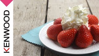 Recette de Crème Chantilly au Cooking Chef Gourmet Kenwood [upl. by Artimed]