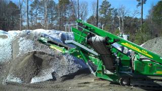 Logan Aggregate Recycling McCloskey C40 and S80 [upl. by Rumit145]