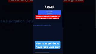 How to subscribe to Navigraph Data only xplane MSFS Navigraph AIRAC microsoftflightsimulator [upl. by Atiugal]