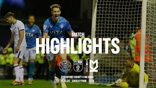 Stockport County Vs MK Dons  Match Highlights  230324 [upl. by Eenahs]