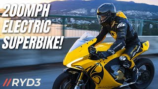 200 MPH ELECTRIC Superbike Damon Motorcycles [upl. by Oikim]