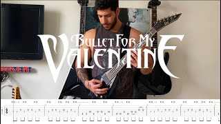 Bullet For My Valentine  quotTears Don’t Fall quot  Guitar Cover with On Screen Tabs 9 [upl. by Jem]