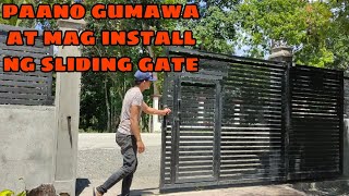 SLIDING GATE DESIGN  SLIDING GATE INSTALLATION  SLIDING GATE  CONSTRUCTION IDEAS [upl. by Nore]