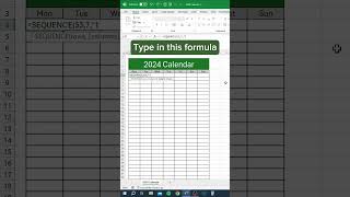 Create a 2024 Calendar in Excel Easy StepbyStep Tutorial [upl. by Shig]