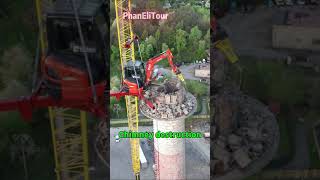 Spectacular chimney destruction short chimney destruction [upl. by Teddi]