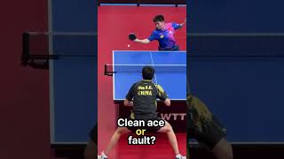 Unbelievable SlowMotion Table Tennis Serve TableTennis PingPong TableTennisServe [upl. by Nydia430]