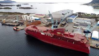 Color Hybrid – from Crist shipyard in Poland to Ulstein Yard in Norway [upl. by Faubion]