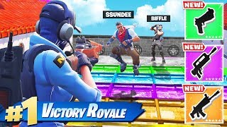 INFANTRY Rifle LOOT RUN w Ssundee NEW Fortnite Battle Royale Game Mode [upl. by Tristram]