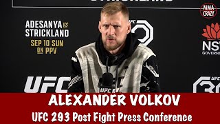 Alexander Volkov calls for bonus after Ezekiel choke win over Tai Tuivasa at UFC 293 [upl. by Selda]