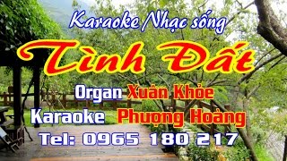 KARAOKE  TÌNH ĐẤT Fullbeat tone nữ [upl. by Roobbie473]