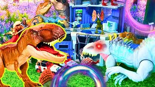 Reviewing Jurassic World Dinosaurs  Neovenator Indominus Rex Albertosaurus Siats Meekerorum [upl. by Amees]