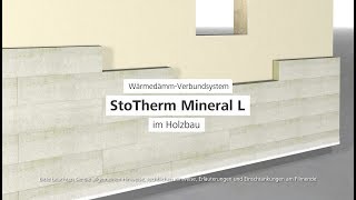 WärmedämmVerbundsystem StoTherm Mineral L im Holzbau [upl. by Eyllom628]