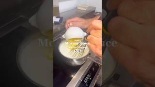 Part 2  How to make a Mornay Sauce with Chef Christophe 🧑‍🍳🤤 food frenchchef [upl. by Zolnay]