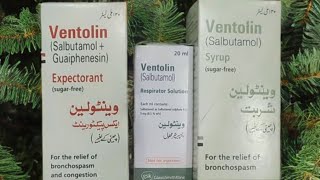 Ventolin Syrup  Ventolin Expectorant  Ventoin Inhaler  Dosage  indications  gsk [upl. by Jeanine229]