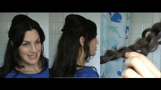 HOTD  16 Bardot inspired hair tutorial 60s inspired bouffant howto  Vintagious [upl. by Oneg]