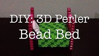 DIY 3D Perler Bead Bed [upl. by Anzovin]