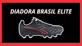 UNBOXING Chuteira Diadora Brasil Elite LT FG  101 175636 01 C4115  Preta [upl. by Cross214]