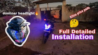 Dominer Headlight on ns200 bs7🔥wiring LED drl detailed installationFull Modified🔥🔥 [upl. by Salohcin57]