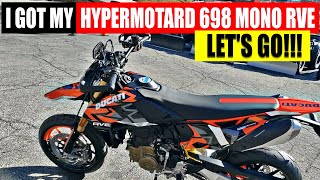 Introducing my 2024 Ducati Hypermotard 698 Mono RVE Startup Exhaust Revs etc [upl. by Aleibarg215]