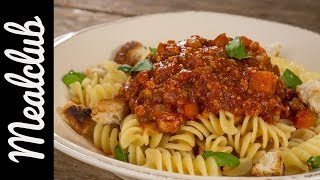 TofuBolognese vegan  MealClub [upl. by Cassidy]