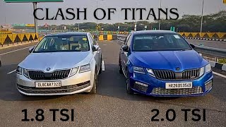 SKODA OCTAVIA VRS vs SKODA OCTAVIA 18 TSI  ROLL RACE [upl. by Westfall]