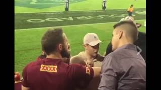 State of Origin 3  The Decider  Grandstand Crowd Fight 12717 [upl. by Adlemi]